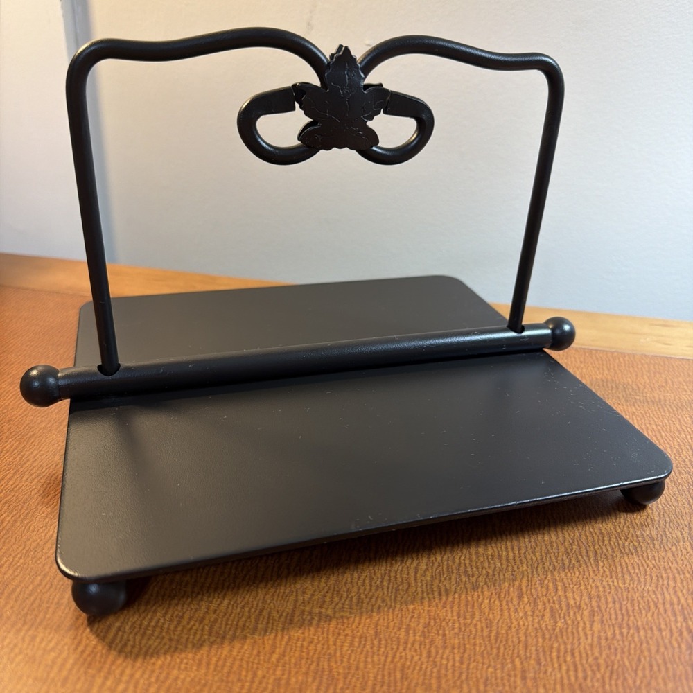 Longaberger Wrought Iron Paper Napkin Holder Maple Leaf